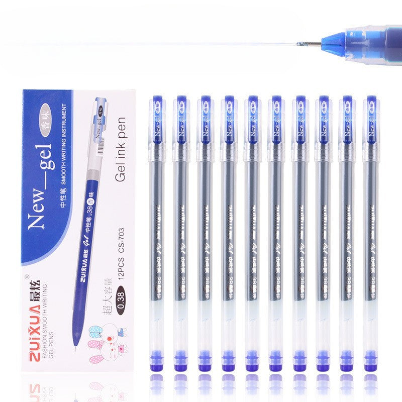 Wholesale Pens Plastic 0.38mm Black Blue Red Integrated Neutral Pen